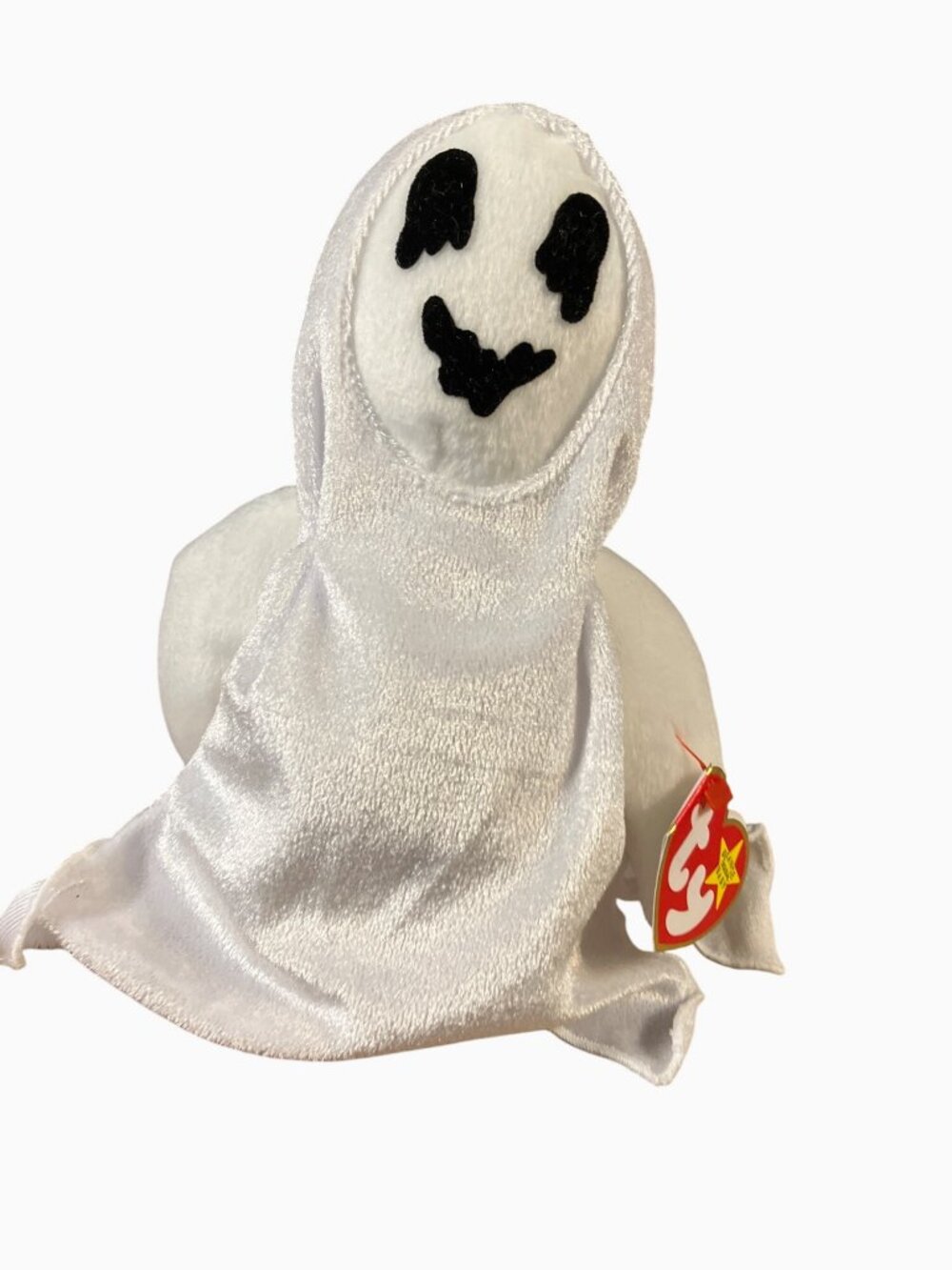 Ty Beanie Baby Sheets The Halloween Ghost Plush Toy White 1999